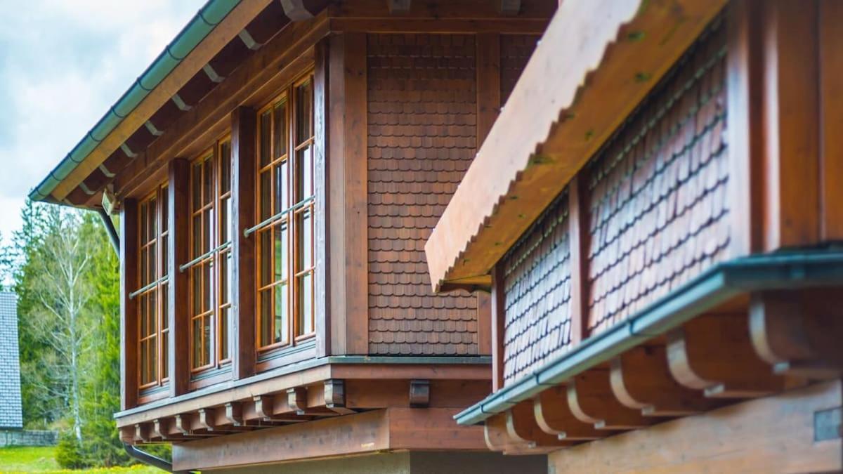 Schwarzwald Lodge Inselklause Schönwalde Buitenkant foto